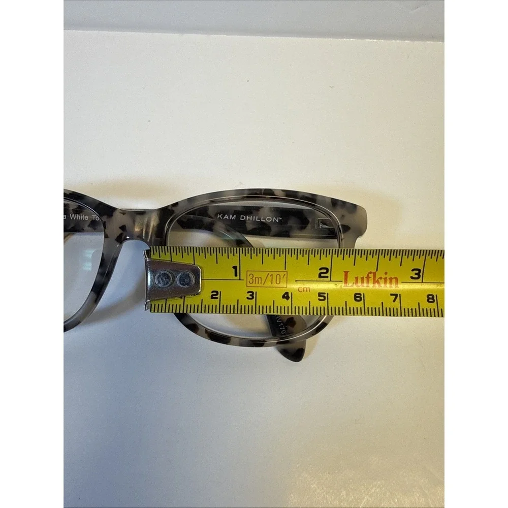 Kam Dhillon Eyeglasses Womens 3085 Isabella White Tortoise (FRAMES ONLY) READ - Picture 8 of 12